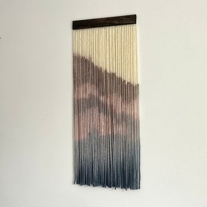 Abstract Boho Drip Dye Macrame Wall Hanging