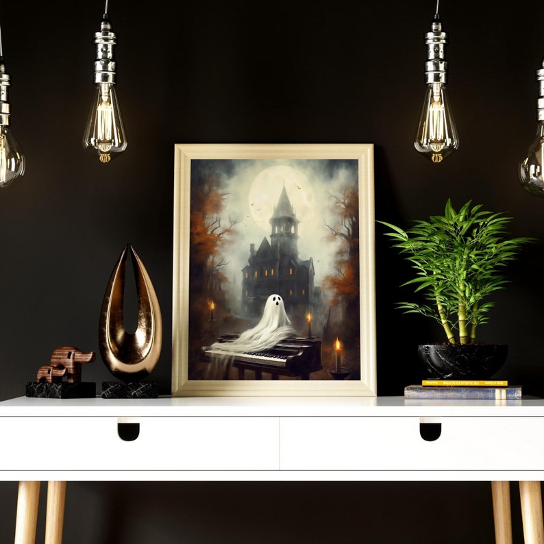 Halloween Printable Haunted Cursed Mansion Digital Prints Halloween ...