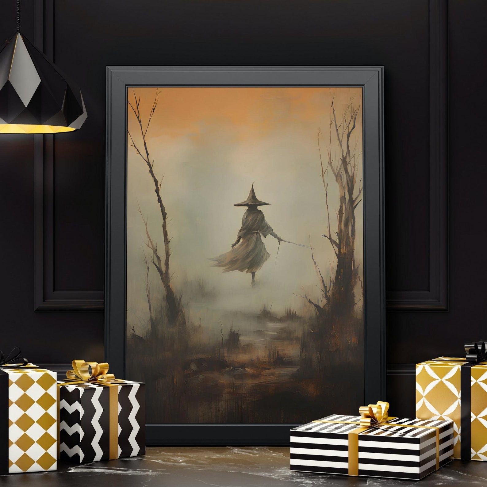Halloween Vintage Witchly Wall Art Printable Witch Decor - Etsy