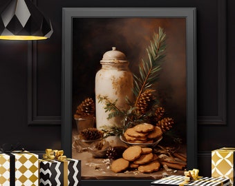 Vintage Kerstmuurkunst Rustiek Pirimivite Kerstdecor Kerst Wintervakantie Kerstafdrukbare Muurdecoratie Vrolijk Kerstfeest Neutraal Cadeau