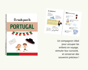 Portugal - Carnet de voyage enfant PDF à imprimer | Activités ludiques, coloriages, jeux & souvenirs | Dès 5 ans – Version numérique