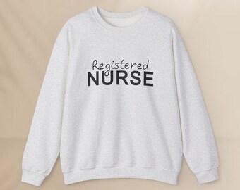 Sweat-shirt ras du cou pour infirmière autorisée