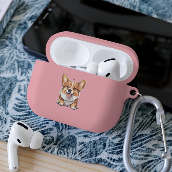 Corgi Airpods Case, Corgi gifts, CustomAirpod Case,Airpod Case Keychain,Protective Airpods Pro Cover, airpod pro 2 case,Friend Gift,Mom Gift