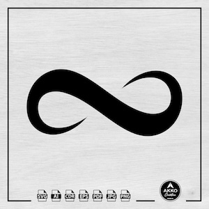 Infinity Svg Png, Endless Svg, Infinity Symbol Svg, Eternity Svg, Infinity Icon Sign Circle, Clipart, Svg Cut File for Cricut and Silhouette