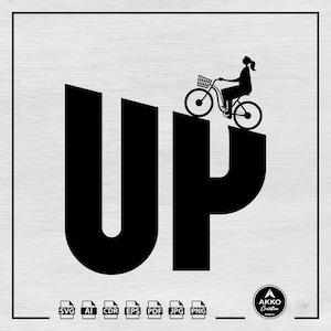 Up Svg Png, Woman Bicycle Rider Svg, Bike Svg, Cycle Svg, Biker Svg, Ride Uphill Svg, Cycologist Svg, Svg Cut File for Cricut and Silhouette