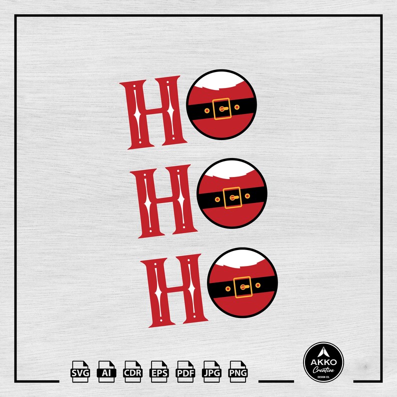 Ho Ho Ho Svg Png, Santa Belt Svg, Santa Costume Svg, Christmas Shirt