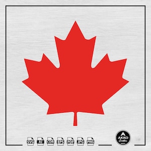 Flagge von Kanada svg Png, kanadisches Ahornblatt svg, kanadisches Ahornblatt svg, kanadische Fahne svg, Clipart, svg cut File für Cricut und Silhouette