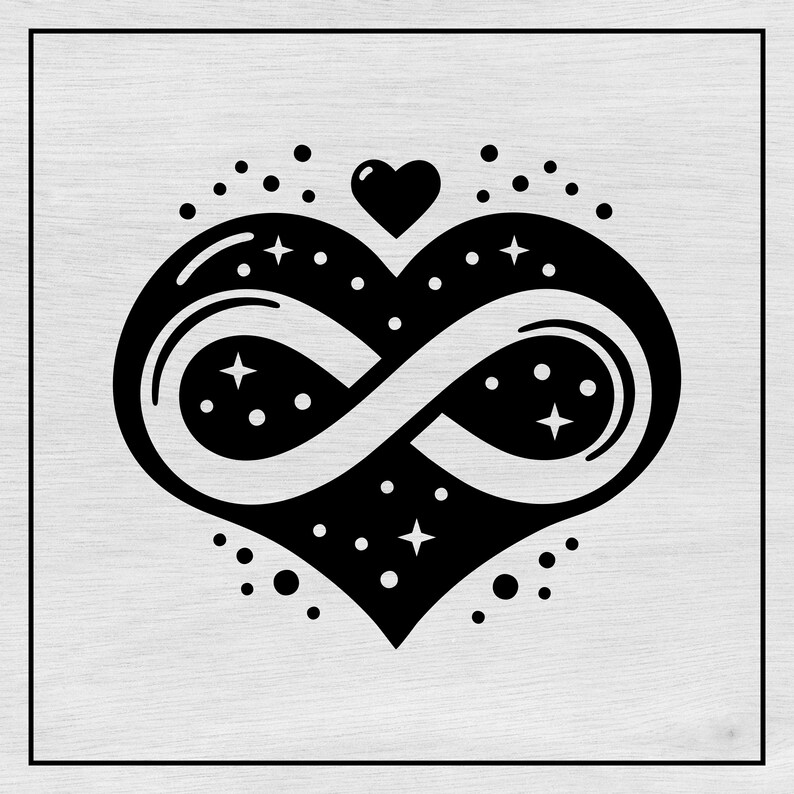 Infinity Symbol Svg Png, Infinity With Heart Svg, Endless Svg, Infinity ...