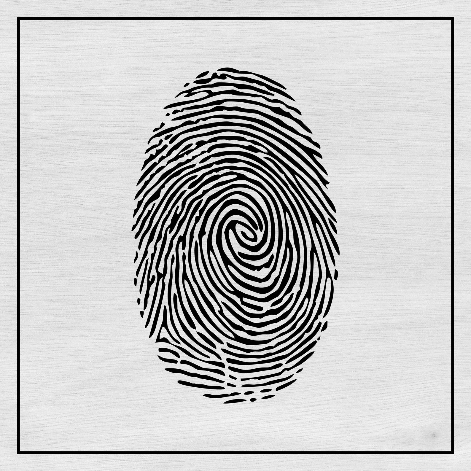 Fingerprint Clipart Bundle, Dactylogram SVG, True Crime Graphics ...