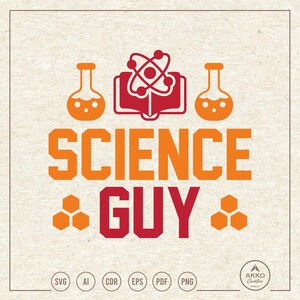 Science Guy Svg Png, Atom Svg, Stem Svg, Scientist Svg, Chemistry Svg, Chemie Svg, Science Shirt, Clipart, Svg File for Cricut Silhouette