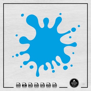 Milk Splash Svg Png, Paint Splatter Svg, Color Splash Svg, Ink Splatter Svg, Water Splash Svg, Clipart, Svg Cut File for Cricut Silhouette