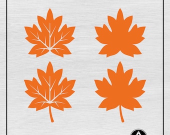 Maple Leaf Svg Png, Autumn Leaves Svg, Fall Leaves Svg, Maple Leaves Bundle, Sycamore Leaf Svg, Clipart, Svg Cut File for Cricut Silhouette