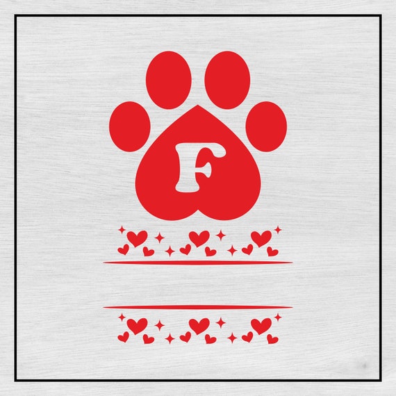 Tissu polaire a motif pattes de chien rouge sur fond blanc