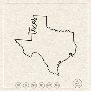 Texas Svg Png, Texas State Svg, Texas Outline Map Svg, Texas Shirt, Texas Hand Lettering, Decor, Clipart, Svg Cut File for Cricut Silhouette