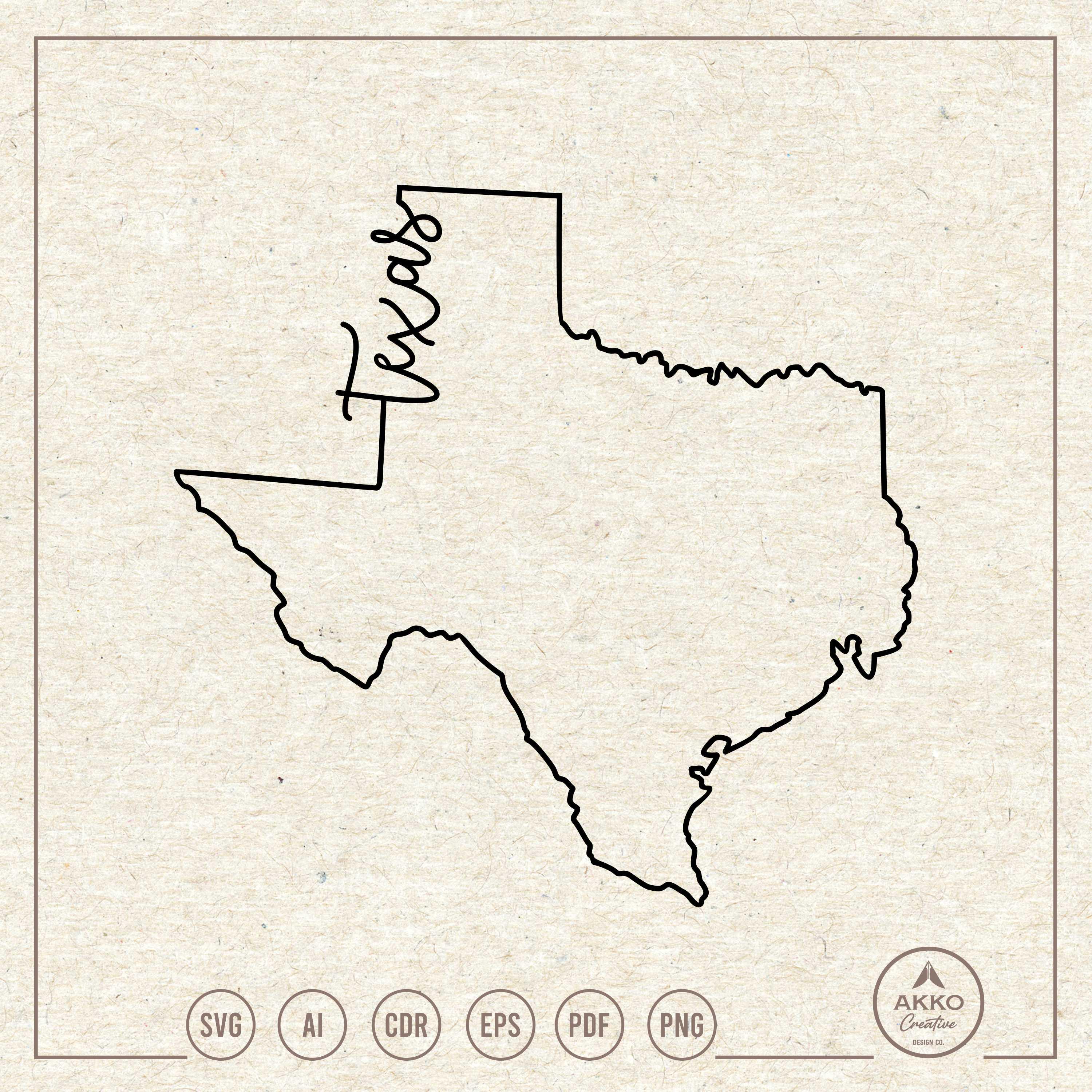Texas State Outline Map Svg Png, Clipart, Cricut Silhouette Plotter Cut  File - Etsy, image size:3000x3000