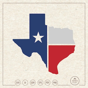 Texas State Flag Svg Png, Clipart, Cricut Silhouette Plotter Cut File