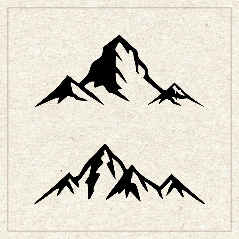 Mountain Svg Png Bundle, Mount Clipart, Cricut Silhouette Cut File - Etsy