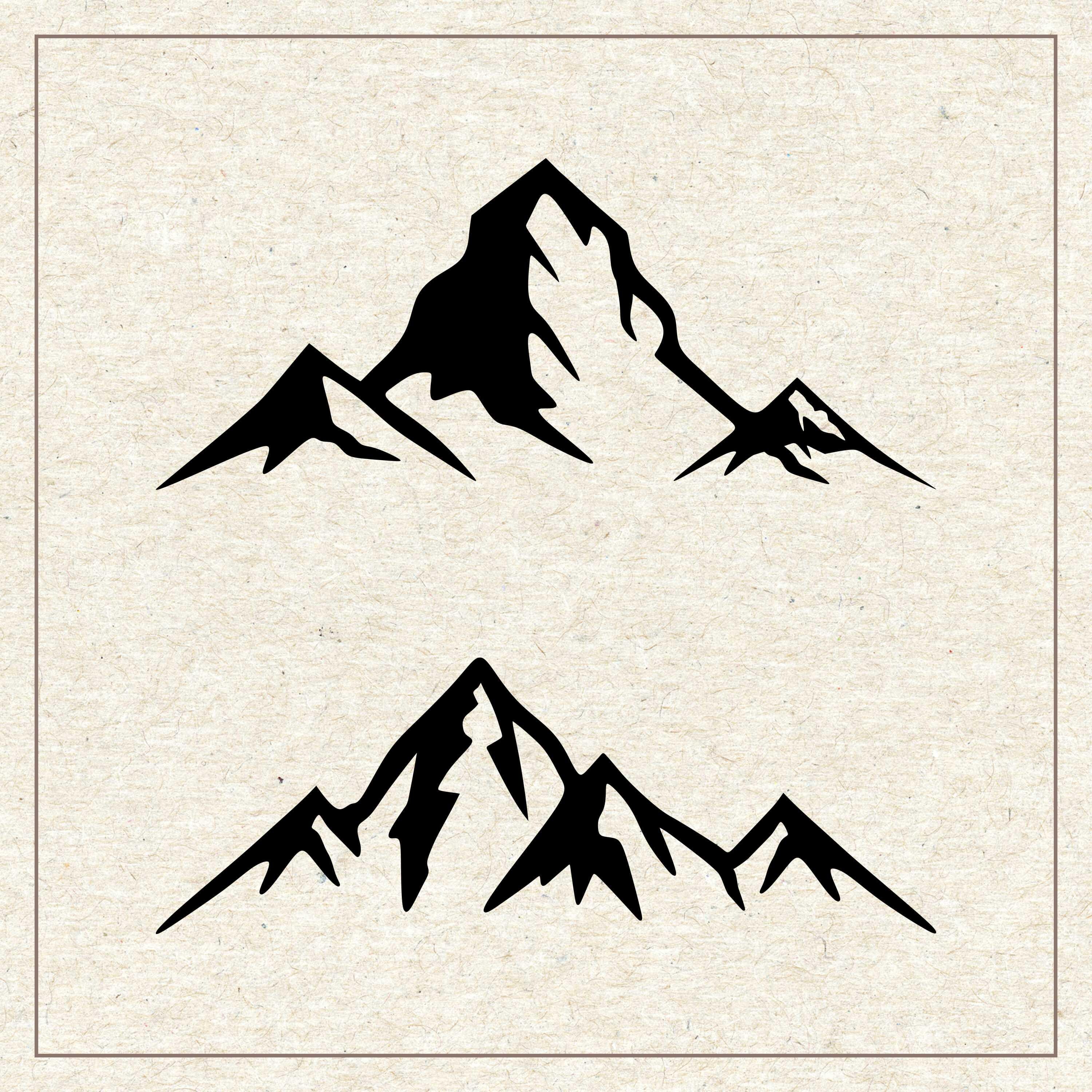 Mountain Svg Png Bundle, Mount Clipart, Cricut Silhouette Cut File - Etsy