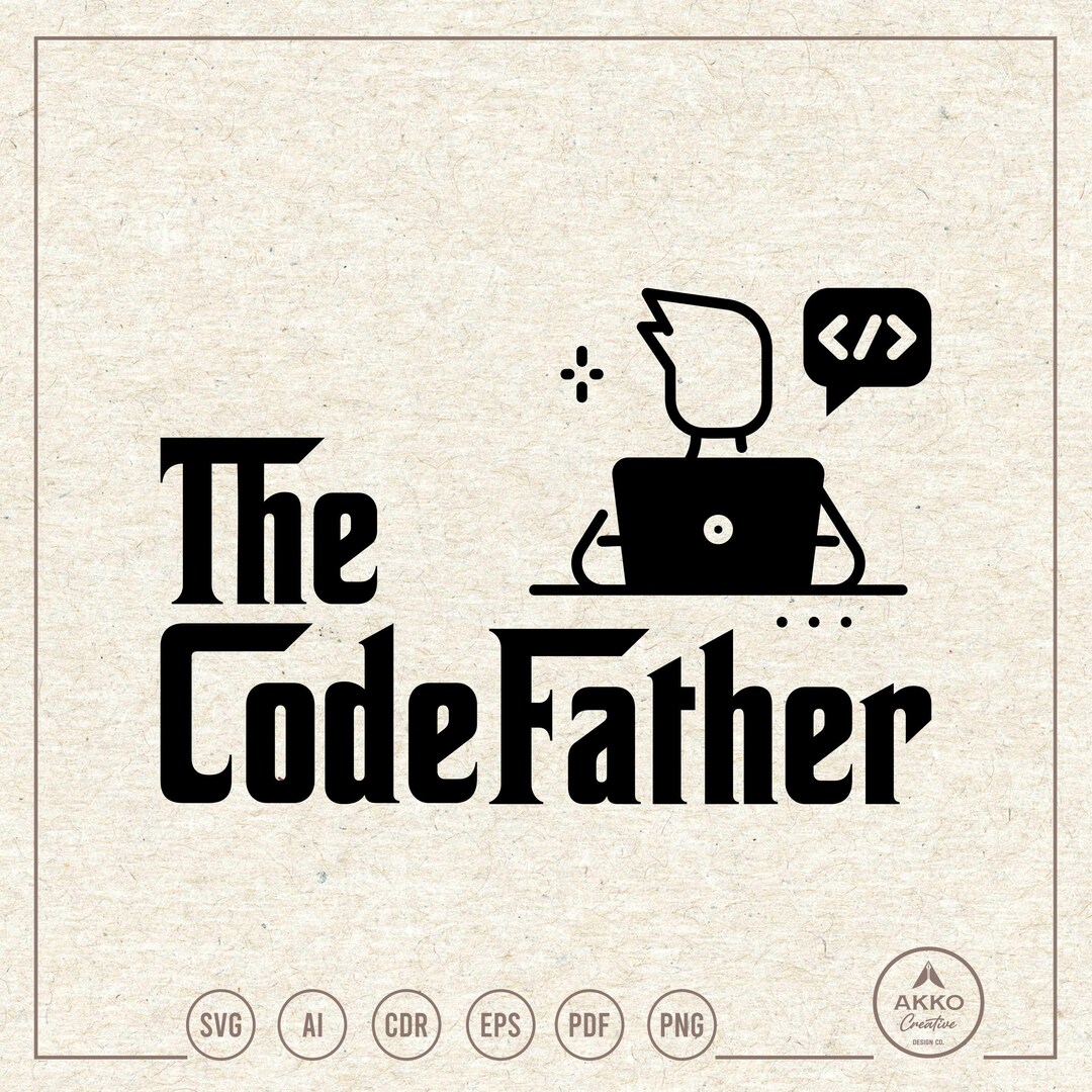 The Codefather Svg Png, Programmer Svg, Coder Svg, Software Engineer ...