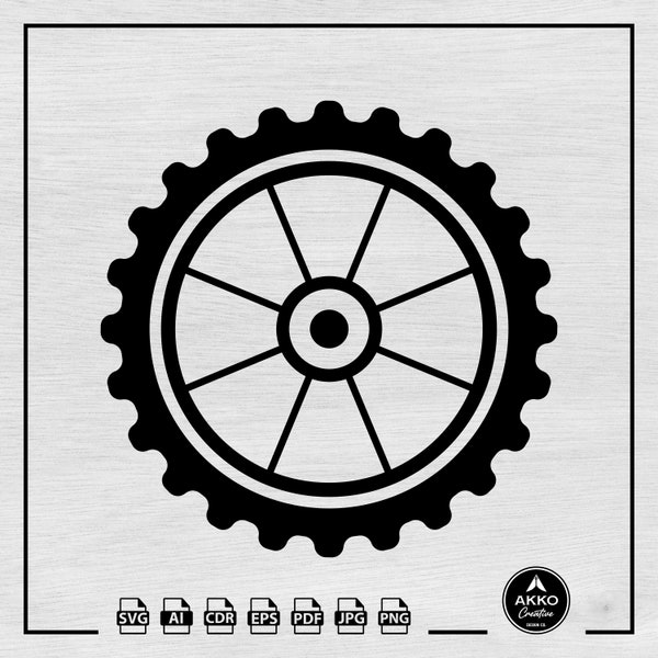 Bicycle Wheel Svg Png, Bike Tire Svg, Cycle Wheel Svg, Bike Tires Svg, Cycling Svg, Bicycle Parts Svg, Svg Cut File for Cricut & Silhouette