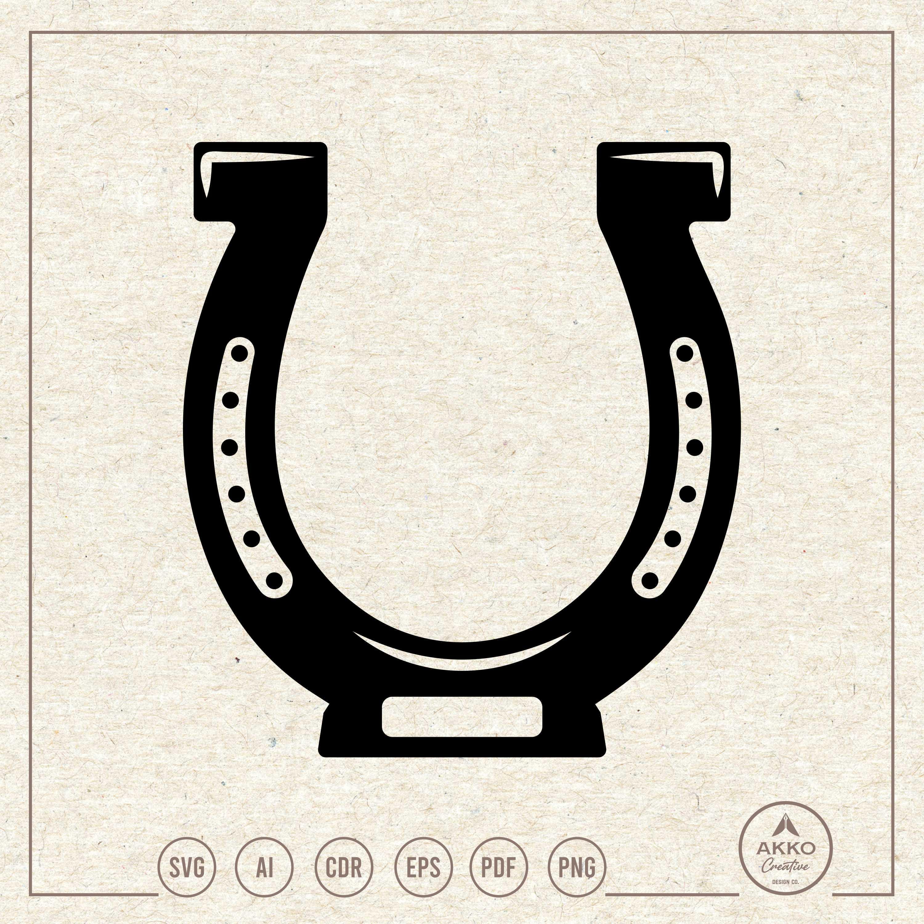 馬蹄 SVG PNG、ウエスタンアイコン、クリップアート、Cricut 
