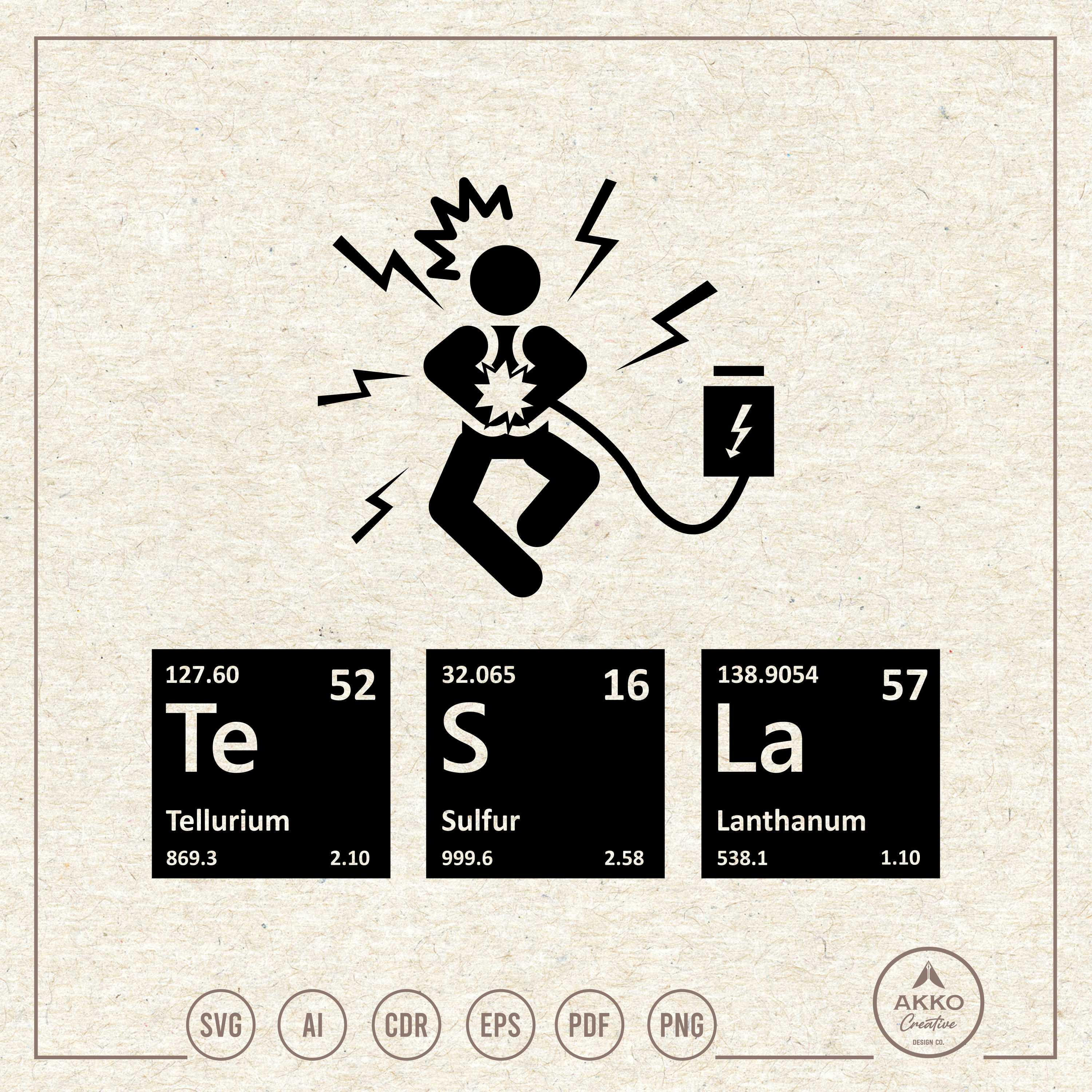 Nikola Tesla Svg Png, Periodic Table Elements, Clipart, Plotter Cut ...