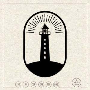 Lighthouse Svg Png, Nautical Clipart, Cricut Silhouette Plotter Cut File