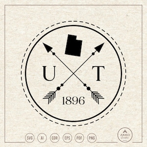 Utah Svg Png, Clipart, Cricut Silhouette Cut File