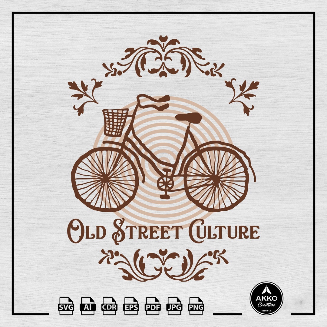 Bicycle Ride Svg Png, City Bike Svg, Cycle Svg, Old Street Culture Svg ...