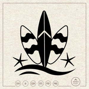 Surfboard Svg Png, Surf Svg, Surfing Svg, Surfer Svg, Surfing Paradise Svg, Summer Vibes Svg, Clipart, Svg Cut File for Cricut Silhouette