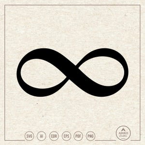 Infinity Symbol Svg Png, Endless Clipart, Cricut Silhouette Plotter Cut File
