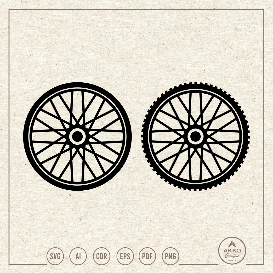 Bicycle Wheel Svg Png, Bike Clipart, Cricut Silhouette Plotter Cut File ...