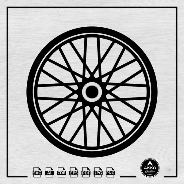 Bicycle Wheel Svg Png, Bike Tire Svg, Cycle Wheel Svg, Bike Tires Svg, Cycling Svg, Cycle Svg, Svg Cut File for Cricut and Silhouette