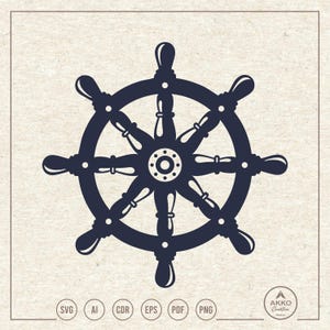 Ship Steering Wheel Svg Png, Helm Svg, Rudder Svg, Boat Wheel Svg, Ship Wheel Svg, Maritime Svg, Clipart, Svg Cut File Cricut Silhouette