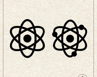 Atom Svg Png, Proton Clipart, Cricut Silhouette Plotter Cut File