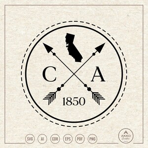 California Svg Png, Clipart, Cricut Silhouette Cut File
