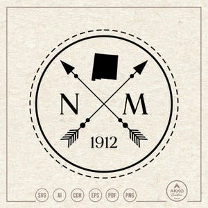 Nuevo México Svg Png, Clipart, Archivo de corte de silueta Cricut