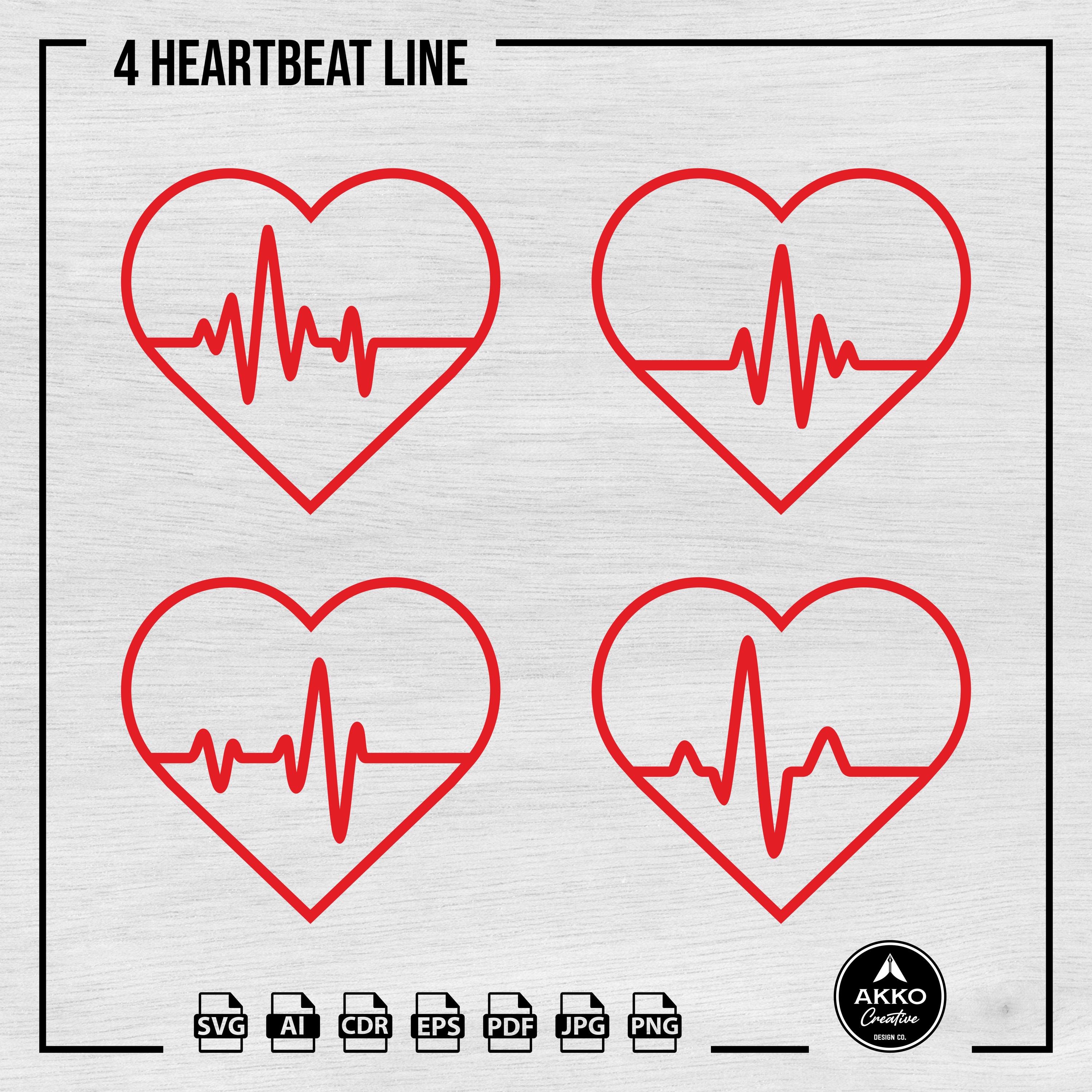 Heartbeat Svg Png, Heartbeat Valentine's Svg, Heart Beat Line Svg, Heart Rate Svg, Cardiography Svg, Svg Cut File for Cricut and Silhouette