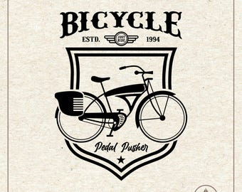 Arquivo de corte para plotter de bicicleta em SVG e PNG, ideal para camisetas, cliparts e Cricut Silhouette.
