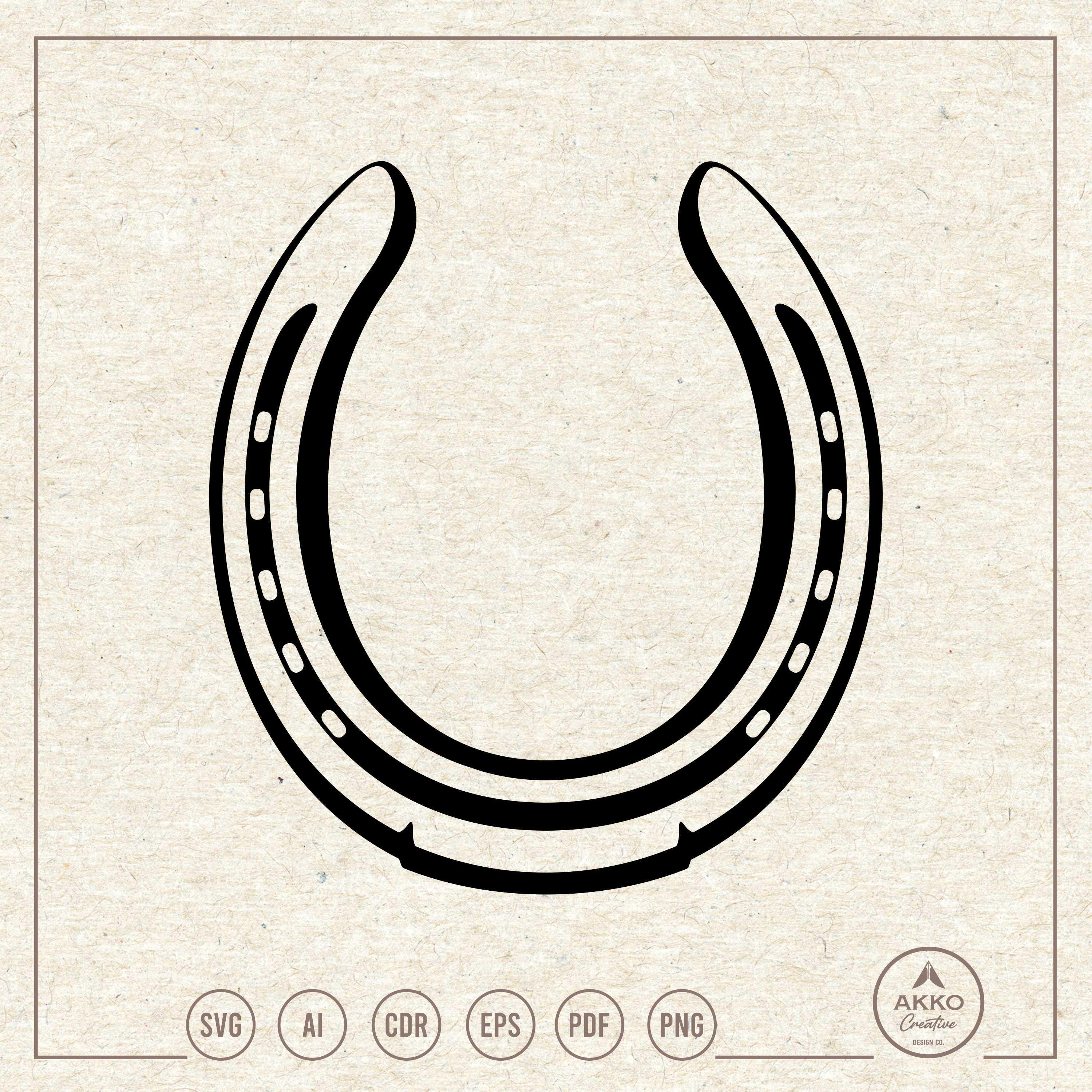Fer à cheval Svg Png, Svg Western, fer à cheval, Svg porte-bonheur, fer à cheval dessiné à la main, des cliparts, fichier coupé Svg pour Cricut et Silhouette