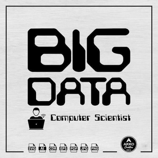 Big Data Svg Png, Computer Scientist Svg, Data Analyst Svg, Technology Svg Png, Tech Svg, Hacker Svg, Svg Cut File for Cricut and Silhouette