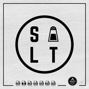 Salt Svg Png, Salt Shaker Svg, Salt Cellar Svg, Saltbae Svg, Salty Svg, Funny Shirt, Geek Shirt, Svg Cut File dla Cricut i Silhouette
