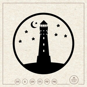 Lighthouse Svg Png, Icon, Clipart, Cricut Silhouette Plotter Cut File