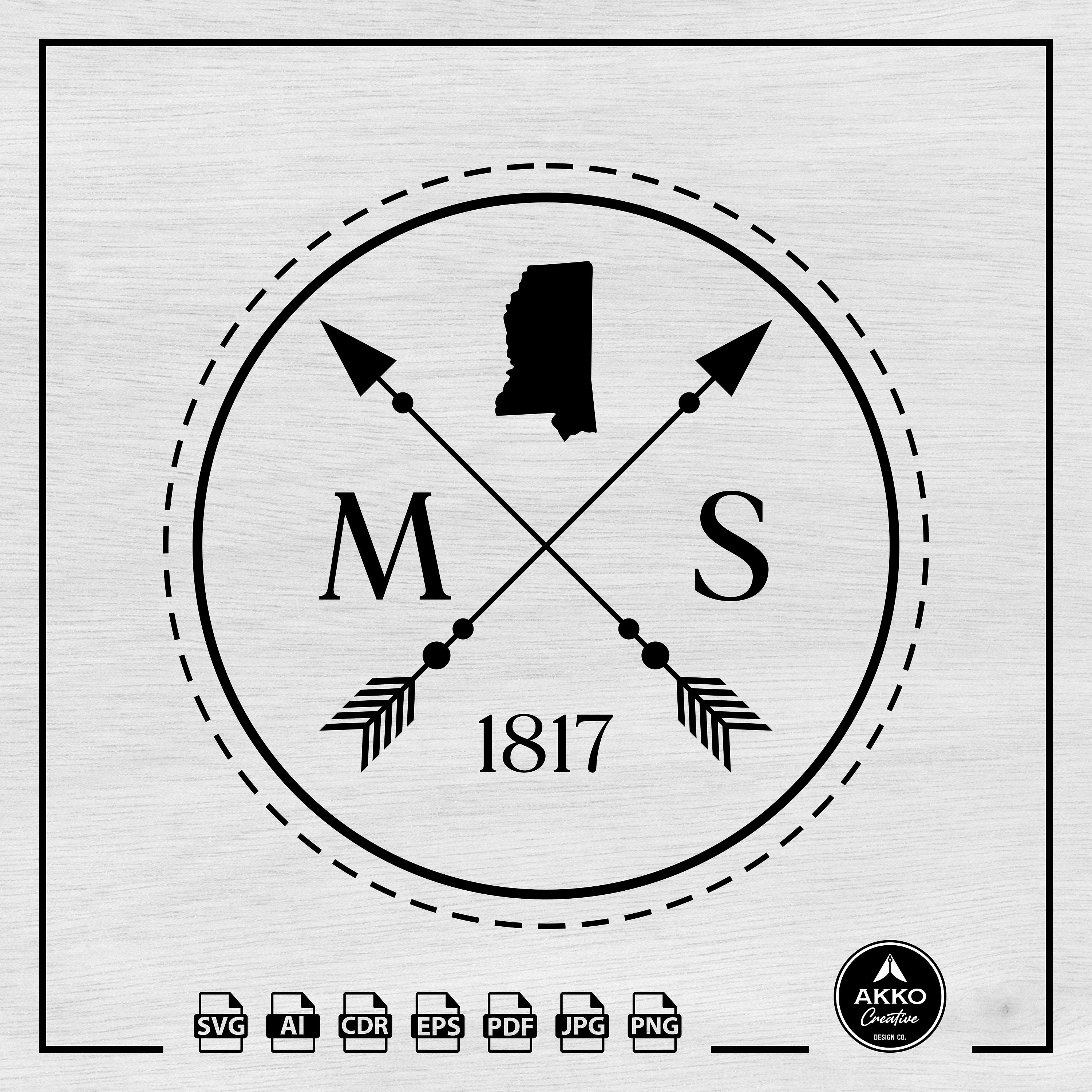 Mississippi Svg Png, Mississippi Map Svg, Mississippi Established Year