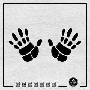 Handprint Svg Png, Hand Print Svg, Hand Painted Svg, Hands Svg, Hand Stencil Svg, Handprint Decal, Svg Cut File for Cricut and Silhouette