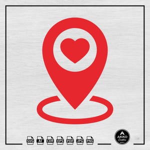 Herz Karte Pin geschnitten Datei für Cricut und Silhouette