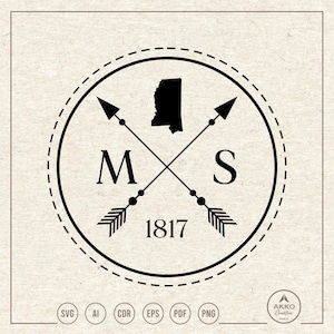 Mississippi Svg Png, Clipart, Cricut Silhouette Cut File