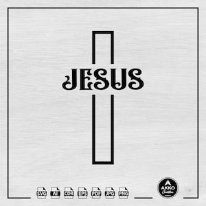 Jesus Svg Png, Christian Svg, Jesus Cross Svg, Jesus Christ Svg, Faith Svg, God Svg, Holy Bible Svg, Svg Cut File for Cricut and Silhouette
