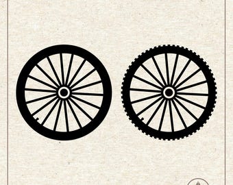 Fahrrad-Rad-Svg Png, Fahrrad-Reifen Clipart, Cricut Silhouette Plotterschnitt-Datei