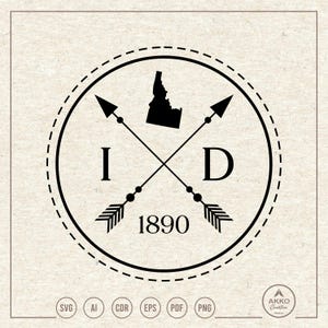 Idaho Svg Png, Clipart, Cricut Silhouette Cut File